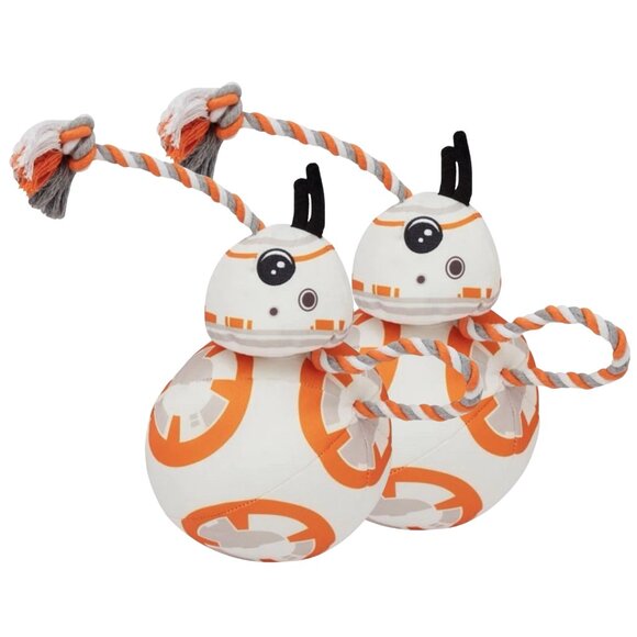 Disney Star Wars BB-8 Ballistic Nylon Plush Dog Toy (2-Pack) - Picture 1 of 4